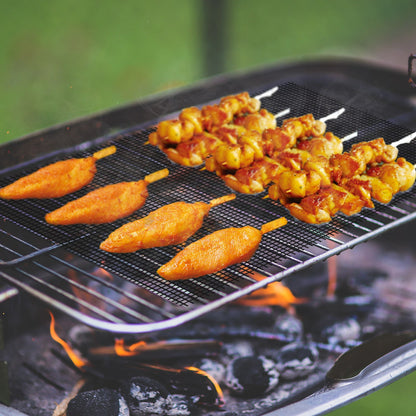 1Pc BBQ Grill Mat Non-Stick Mesh Mat Baking Sheet Liner Reusable Reversible Washable For Outdoor Gas Charcoal - view 8