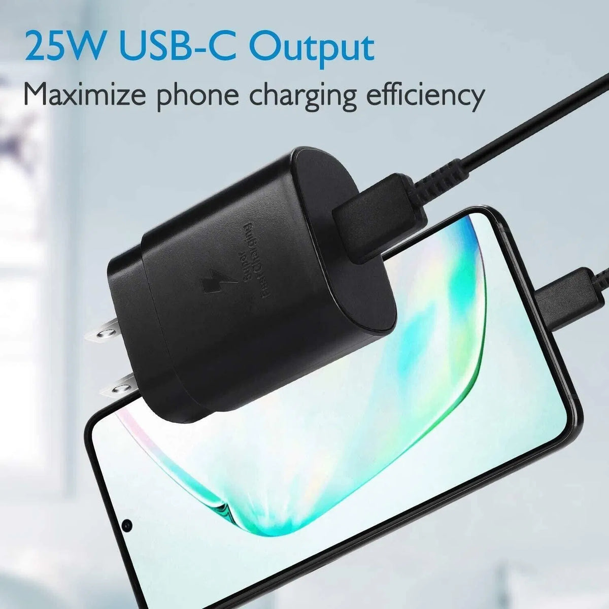 25w Super Fast Charger Type USB-C 10FT Cable For Galaxy S23 S22 S21 S20 - view 8