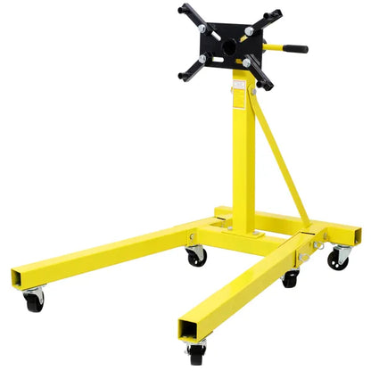 Folding Engine Stand 2000 LBS Capacity Motor Hoist 360 Degree Adjustable Mounting Head Dolly Mover Auto Repair Rebuild - view 7