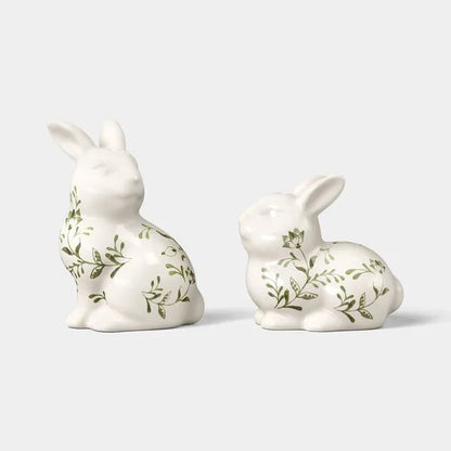 Easter Stoneware Bunny Salt And Pepper Shaker Set - view 2