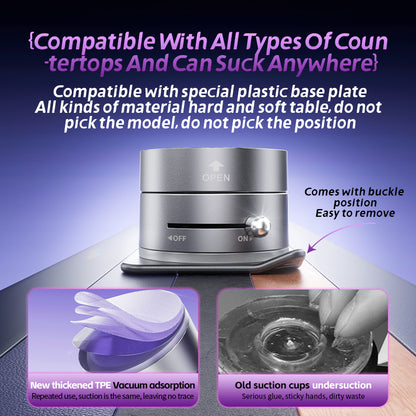 360° Magnetic Phone Mount-Foldable, Anti-Slip, SuperStrong For Car, Desk & Travel Car Phone Mount Car Interiorset - view 3