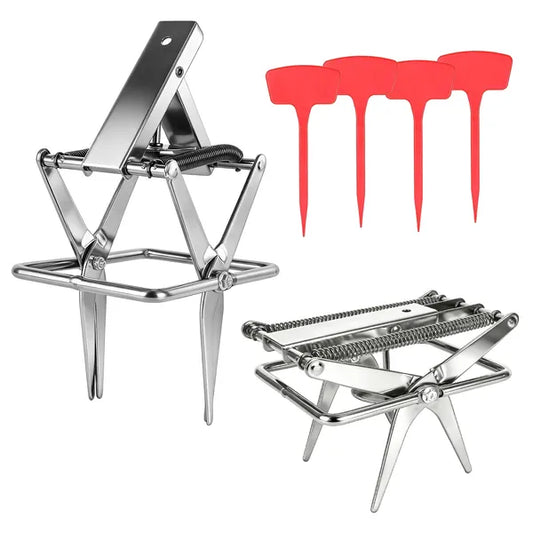 2PCS Easy Setup Mole Traps Outdoor Reusable Scissor Mole Gopher Rodent Control Trap Solid Metal Material For Lawn