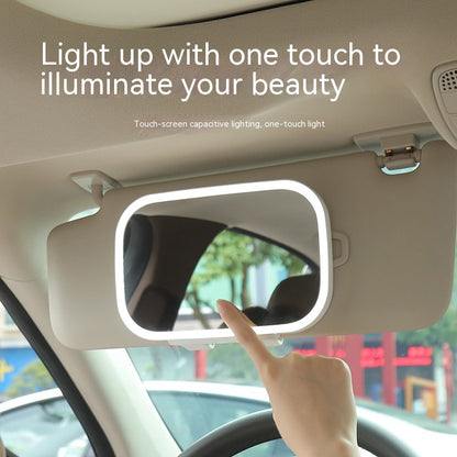 Car Portable Makeup LED Light Sun Visor Rearview Mirror Goddess Interior - view 7