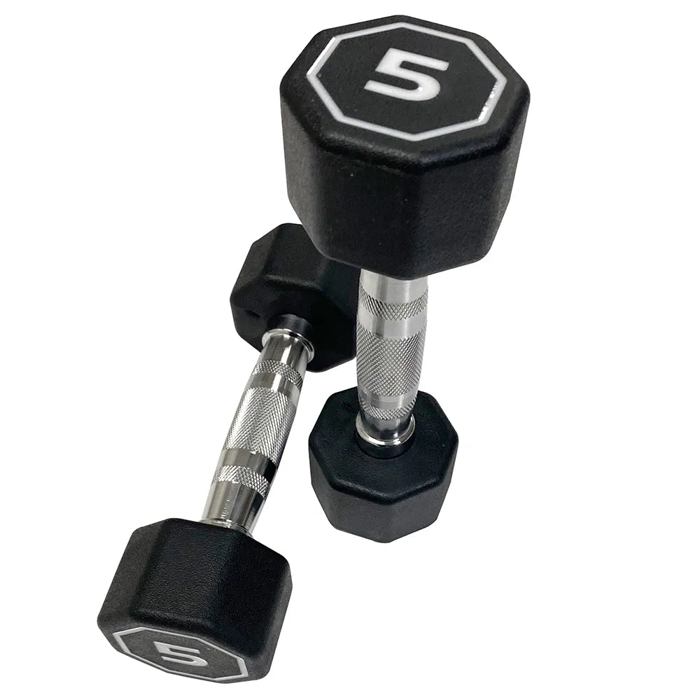 Premium Octagonal Dumbbell, Large Numbers, Hard Chrome Plated Handle Dumbbells To Assist With Push-Ups - view 2