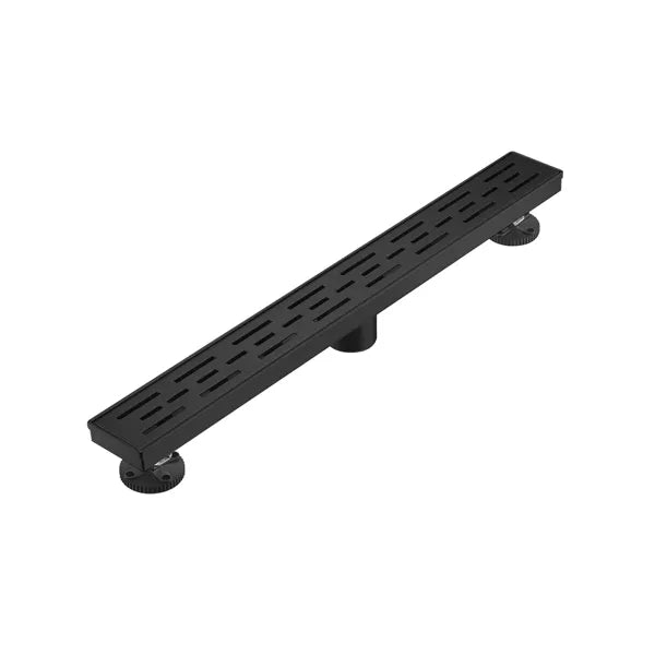 24 Inch Linear Shower Drain With Removable Brick Patterned Grate Cover - view 5