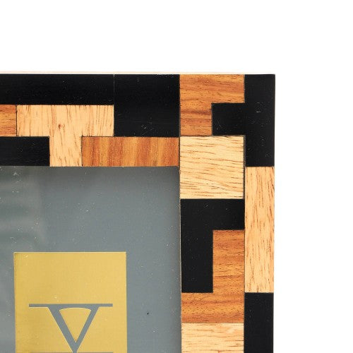Black Resin With Sheesham & Mango Wood Photo Frame Picture Frame - view 4