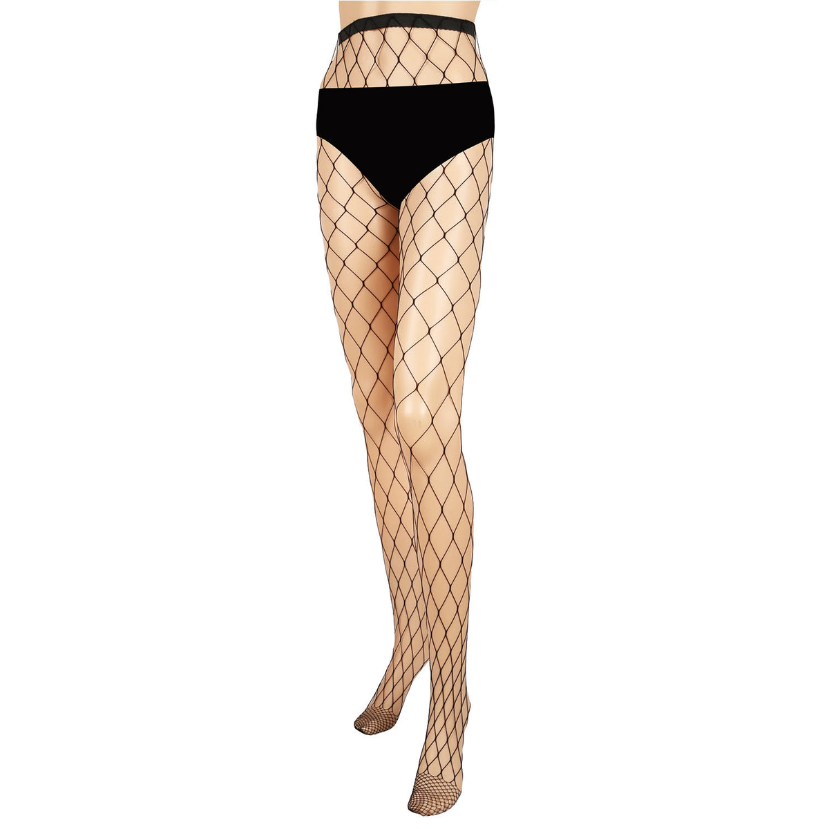 1Pc Women Fishnet Tights Sexy High Waist Fishnet Pantyhose Stretchy Mesh Hollow Out Tights Stockings With Medium Large - view 10