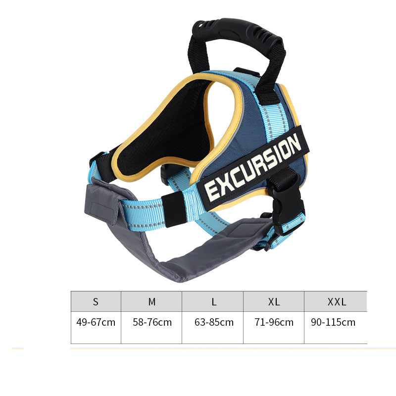 Hiker Dog Leash Vest Type Chest Harness - view 3