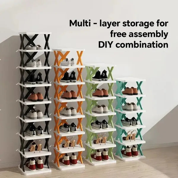 9/2-level Shoe Rack, Can Hold 9 Pairs Of Shoes, A Space-saving Vertical Shoe Rack - view 3