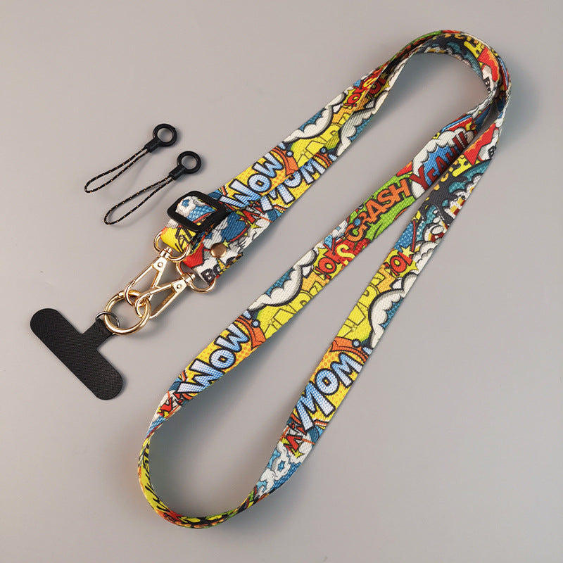 Women's Long Cross-body Retro Totem Pattern Mobile Phone Lanyard - view 7