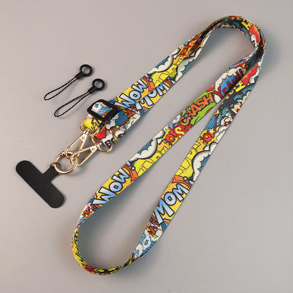 Women's Long Cross-body Retro Totem Pattern Mobile Phone Lanyard - view 7