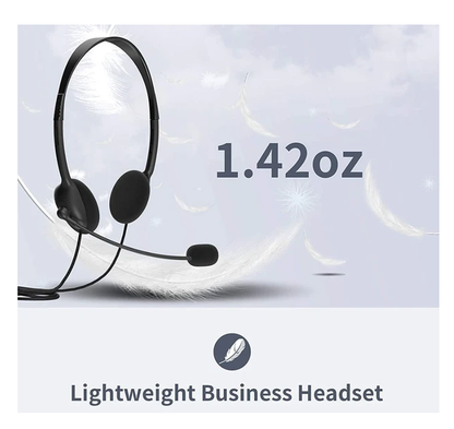 USB Headset Headphone With Microphone Noise Cancelling For PC Computer Call Chat - view 3