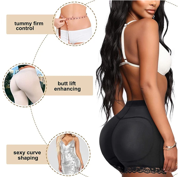Booty Shaper Padded Underwear Panty Women's FAKE ASS Butt Lifter & Hip Enhancer - view 5