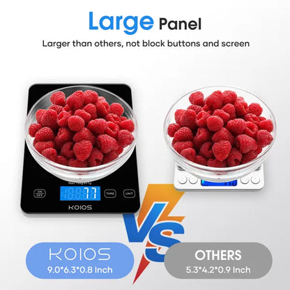 KOIOS Food Scale, 33lb/15kg Digital Kitchen Scale Grams And Ounces For Cooking Baking, 1g/0.1oz Precise Graduation - view 3
