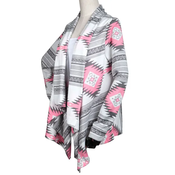 Women Open Front Cardigan Long Sleeve Shawl Neck Breathable Cardigan Well - view 5