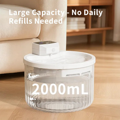 Pet Water Fountain, Large Capacity Automatic Cat Water Dispenser With No Daily Refills Needed - view 2