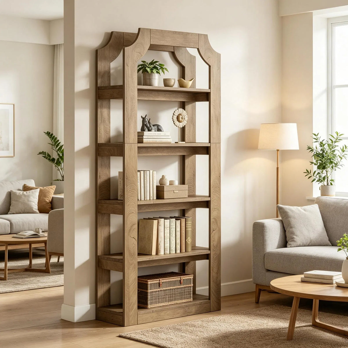 Farmhouse Style Bookshelf for Bedroom - view 6