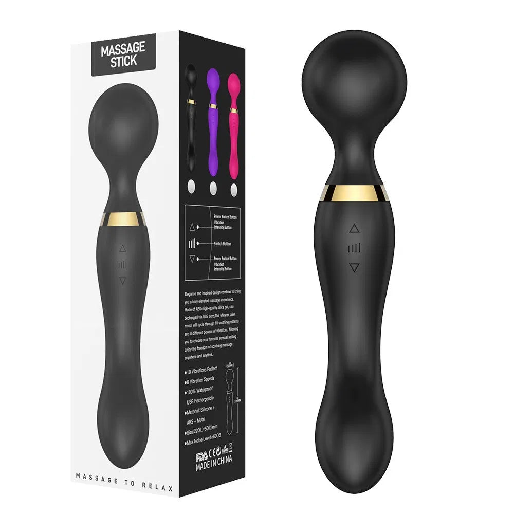 Multispeed Vibrating Rechargeable Magic Massager Wand Personal Full Body Therapy - view 7