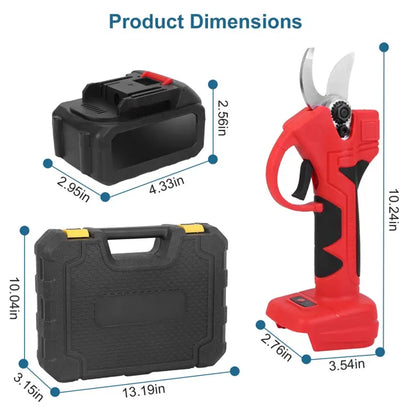 21V Electric Pruning Shears Cordless Tree Pruner Branch Cutter Gardening Scissors With 2 Pack Rechargeable Battery & - view 9