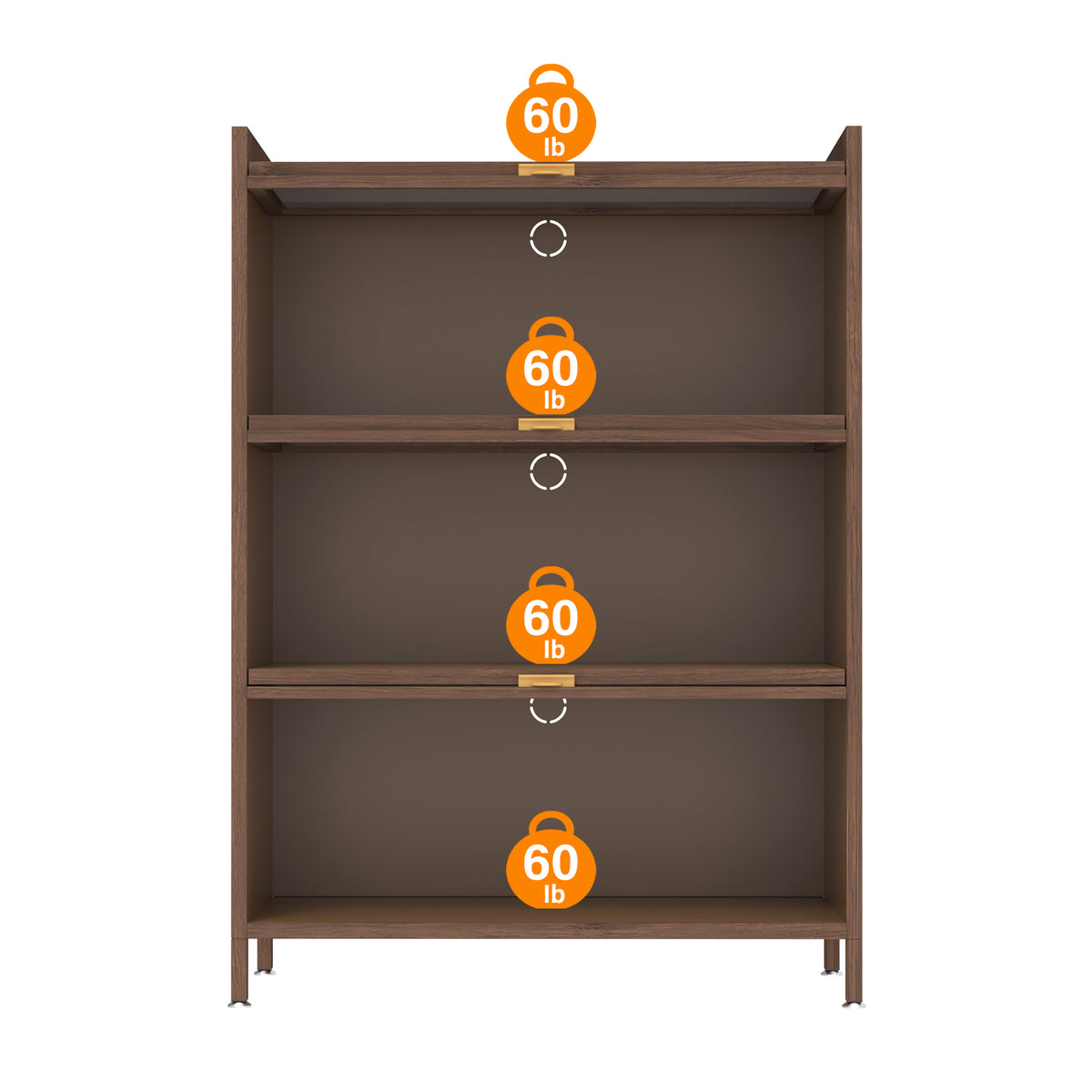 44'' Tall Metal 3 Flip Doors Cabinet, With Ample Storage Space For Bedroom, Office, Living Room, Hallway - view 7