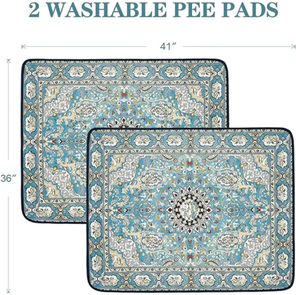 Qeils Washable Pee Pads For Dogs, 2 Pack Reusable Puppy Pads 36x41 Super Absorbent Leakproof Dog Training Pads - view 6