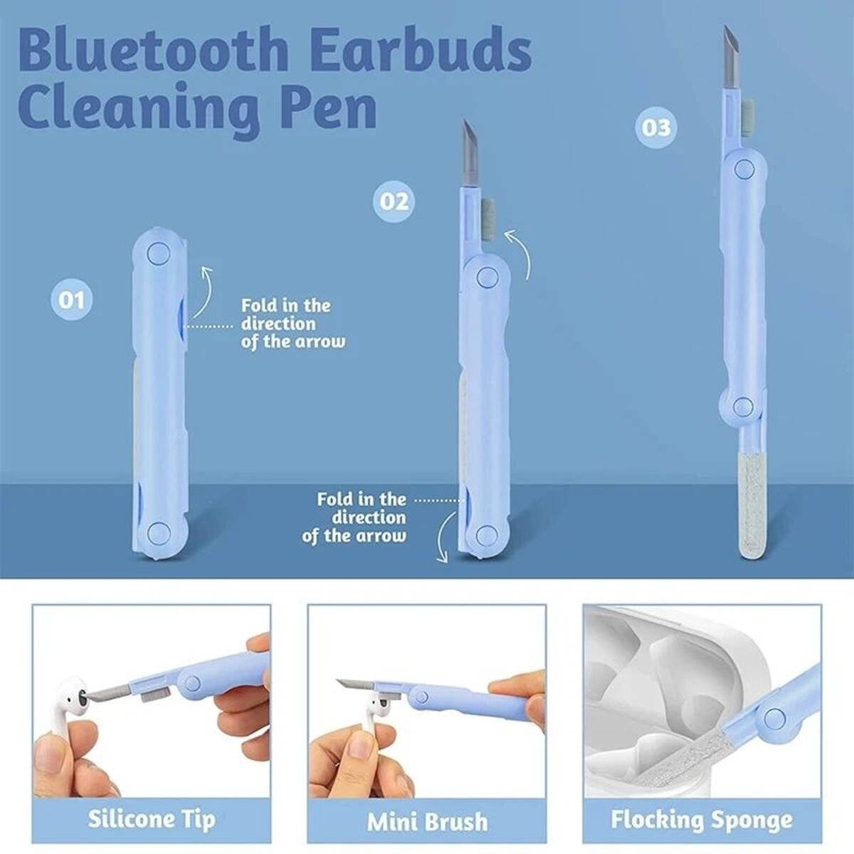 7 In 1 Computer Keyboard Cleaner Brush Kit Earphone Cleaning Pen For Headset Keyboard Cleaning Tools Cleaner Keycap - view 7