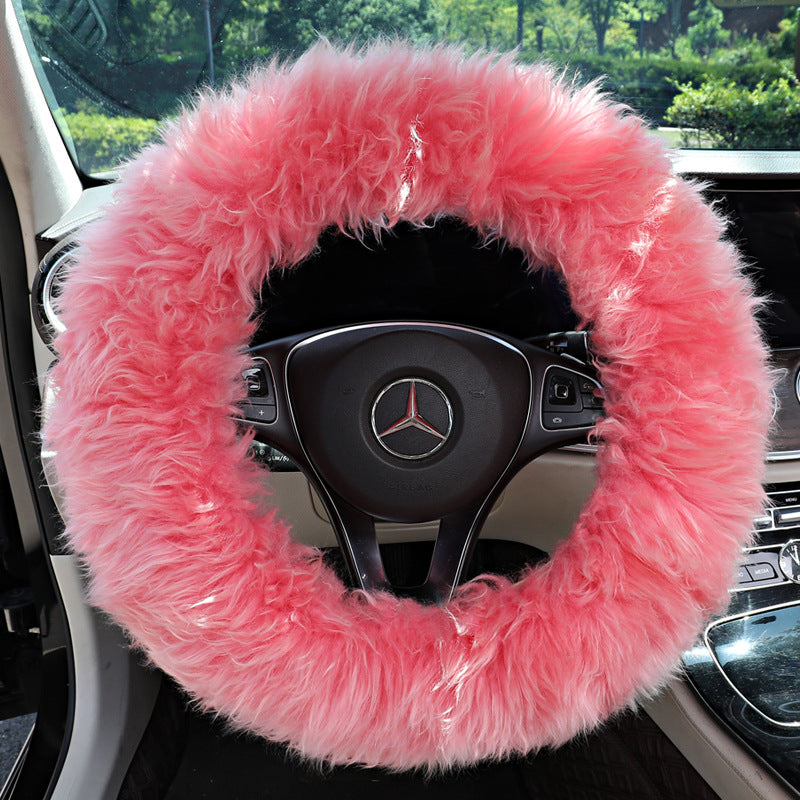 Car Steering Wheel Cover Wool Non-Slip Cover Steering Wheel Protector - view 8