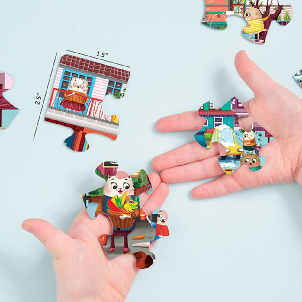 Caring Cats Piece Jigsaw Puzzle Play & Learn - view 3