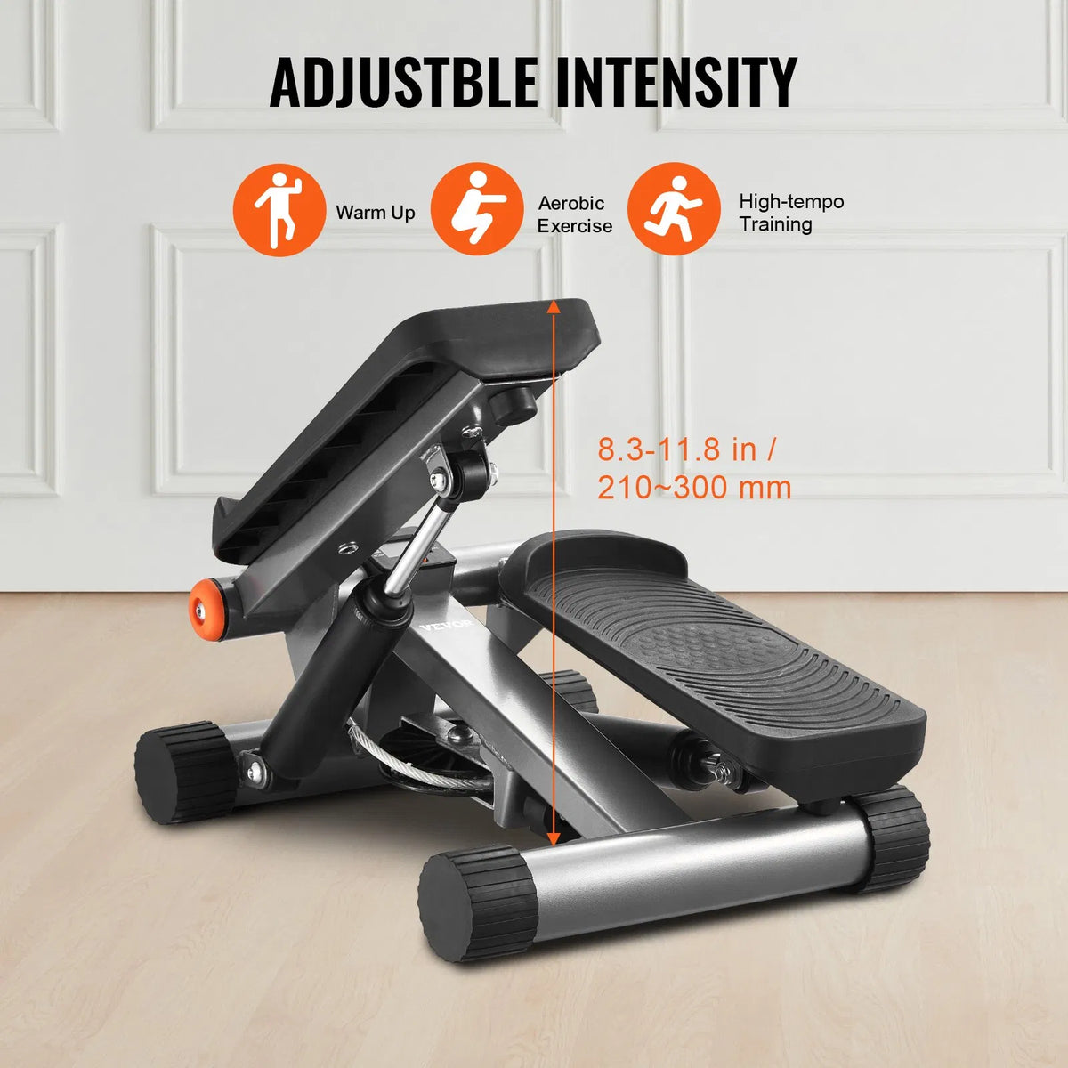 Stair Stepper For Exercise At Home Hydraulic Mini Stepper With Resistance Band - view 3