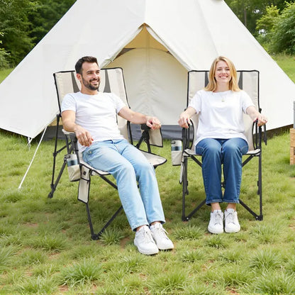 VEVOR Heated Camping Chair, 3 Heat Settings, High Back Folding Camping Chair, Supports 260lbs - view 8