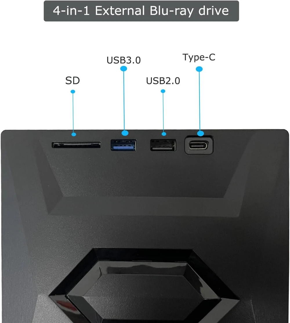 Grabadora externa de CD/DVD USB 3.0