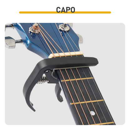Blue 41-inch Dreadnought Barrel-shaped Cutaway Acoustic Guitar With Pick, Strings, Capo, Gig Bag, Tuner, Wrench Tool - view 4