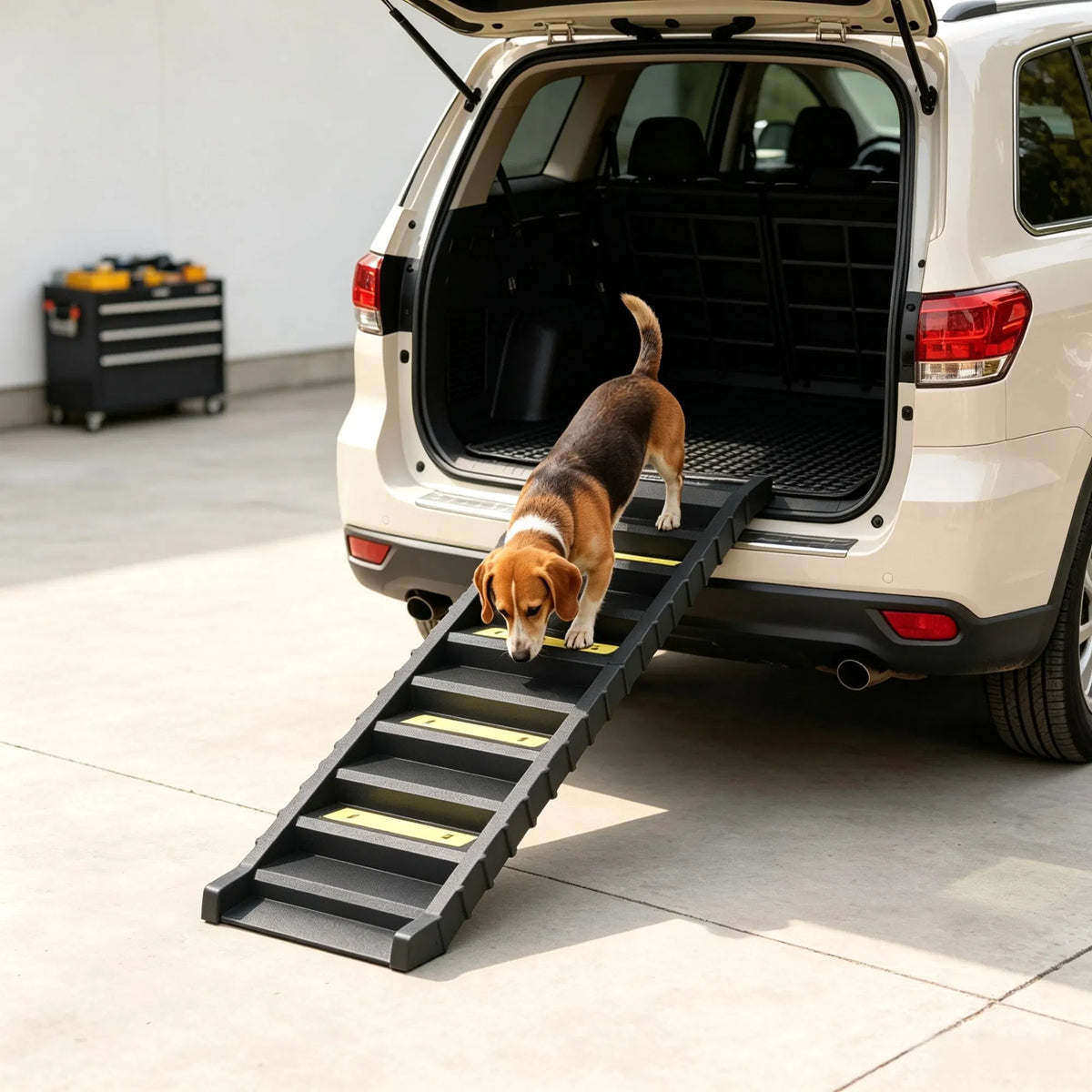 Black Folding Pet Car Ramp Foldable Dog Ramp for Large Medium Small Dogs - view 5