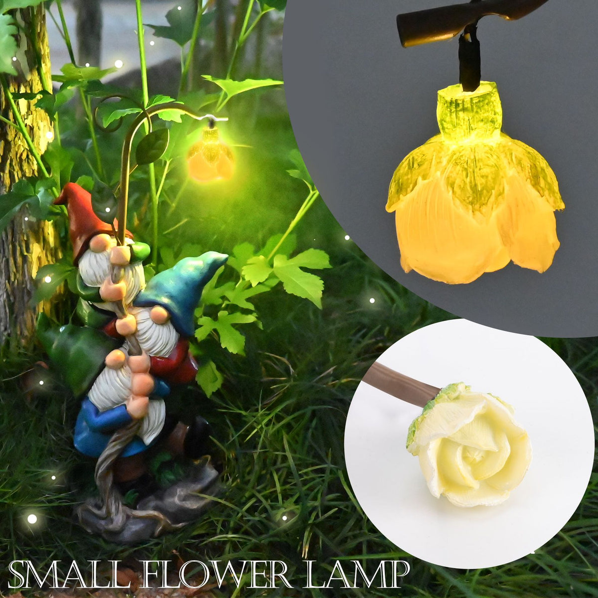 Solar Gradient Lights Three Garden Decorations - view 2