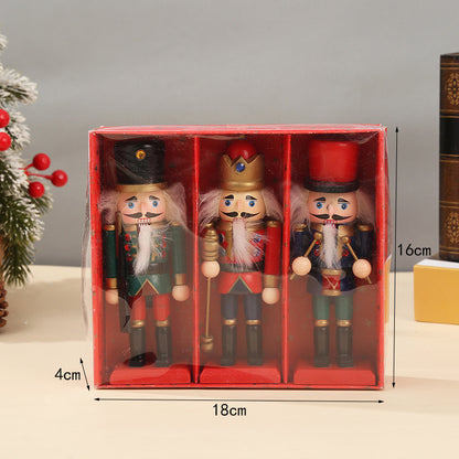 Wooden Nutcracker Puppet Soldier Ornaments - view 2