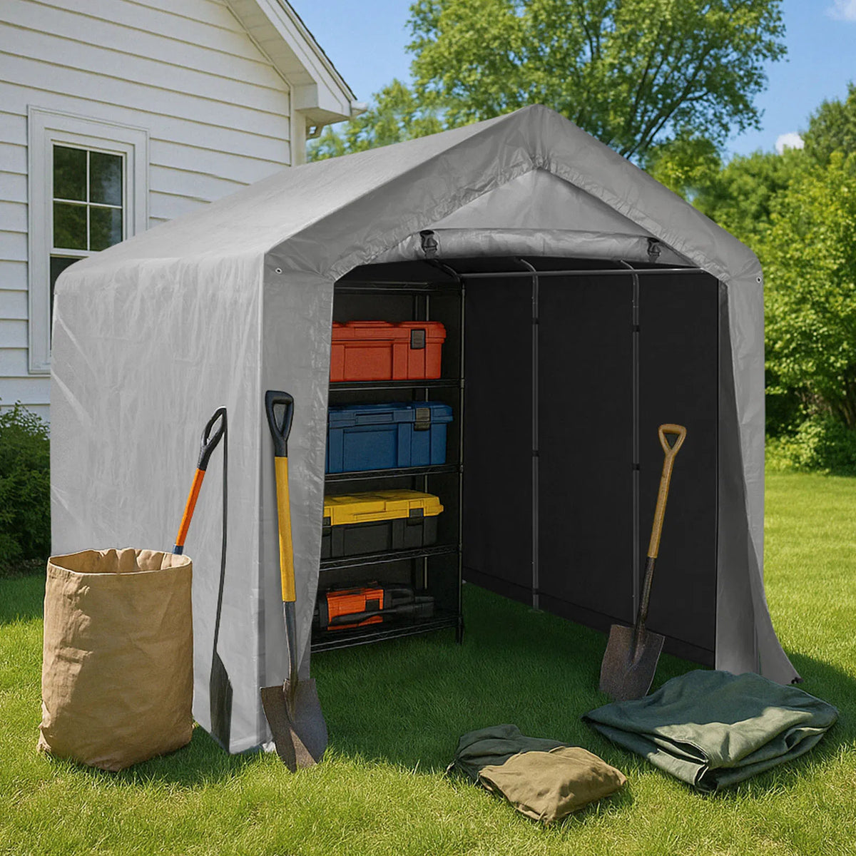 8' X 12' outdoor storage shelter shed - view 5
