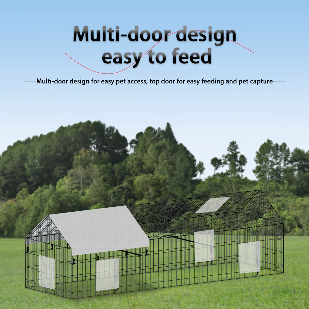Poultry Farming Outdoor Metal Chicken Coop - view 5