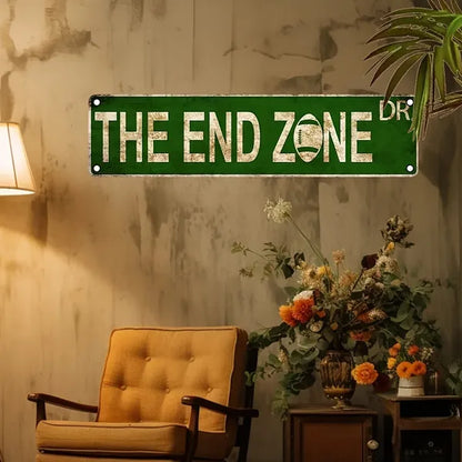Vintage Industrial Aluminum Metal Sign Terminal Zone Wall Decor Home Bar Cafe Garage Outdoor - view 4