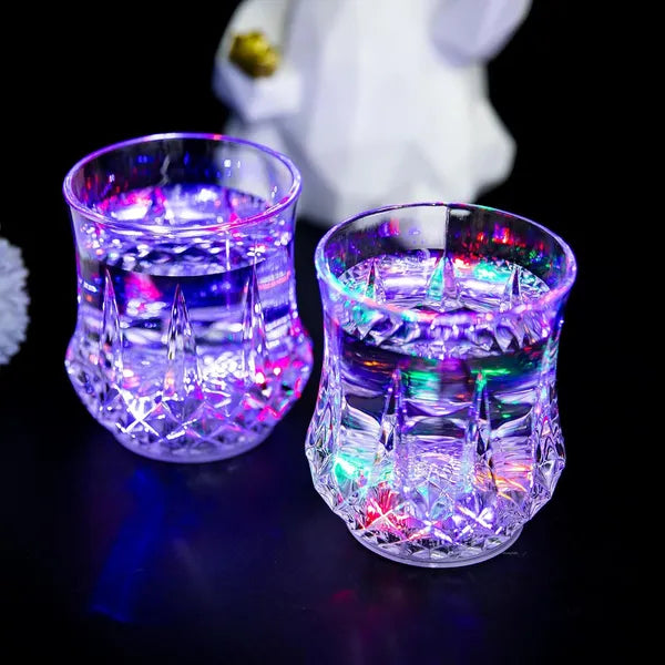 2 Packs Light Up Cups Liquid Activated Multicolor LED Glasses Light Up Drinking Shot Glasses - view 2