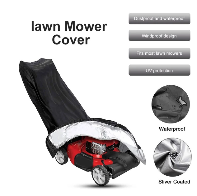 Waterproof Lawn Mower Cover Heavy Duty UV Protector For Push Mower Universal Fit - view 5