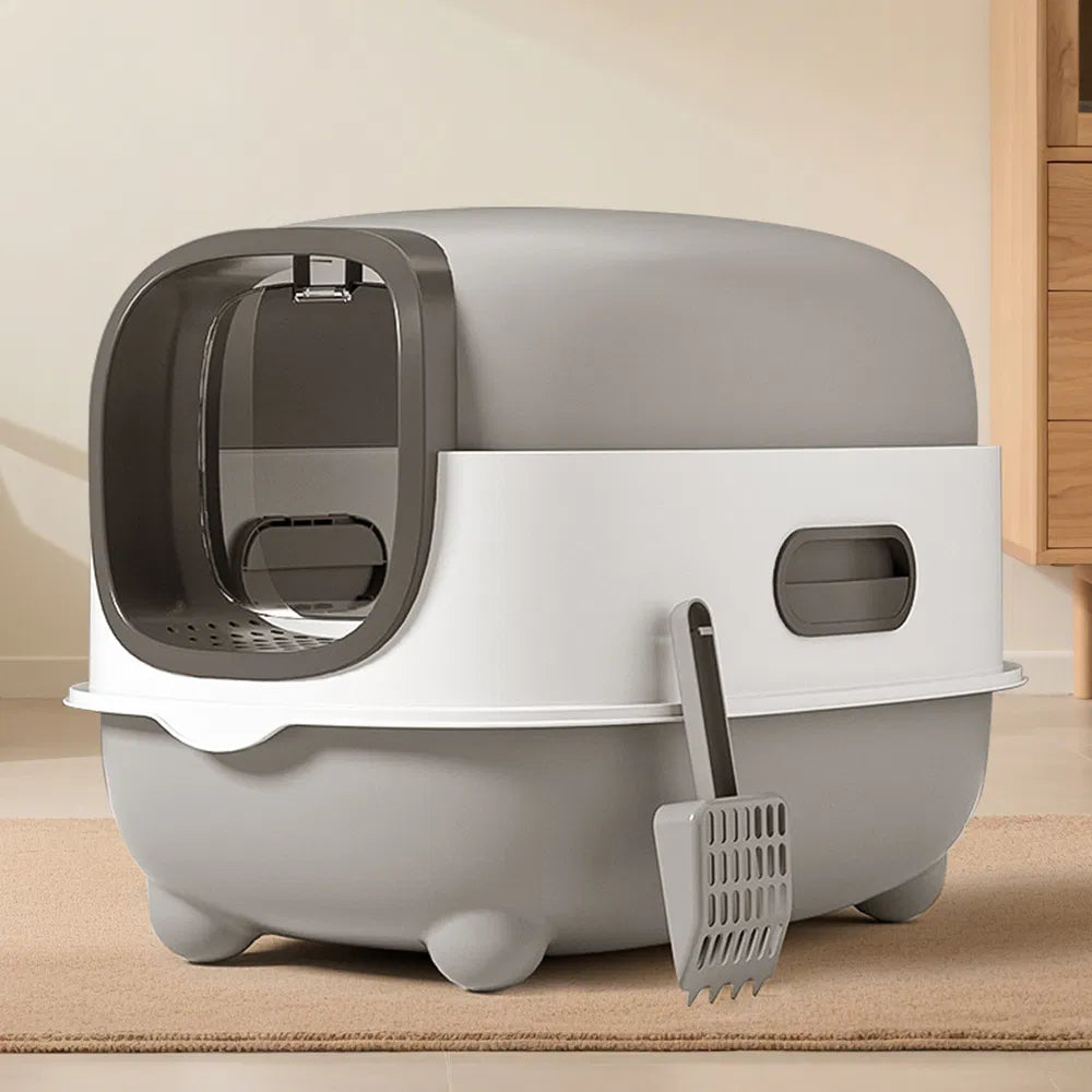 High-Capacity Enclosed Cat Litter Box & Odor-Lock, Scratch-Resistant, Ideal For US Households - view 4