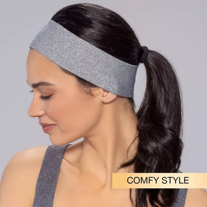 No Damage Stretch Fabric Headbands - Black/White/Grays - All Hair - 5pcs: Hair Styling, Securing Hair - view 3
