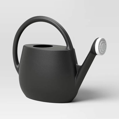 2 Gallon Plastic Watering Can, Black – Long Spout Watering Can For Indoor & Outdoor Garden Plants - view 2