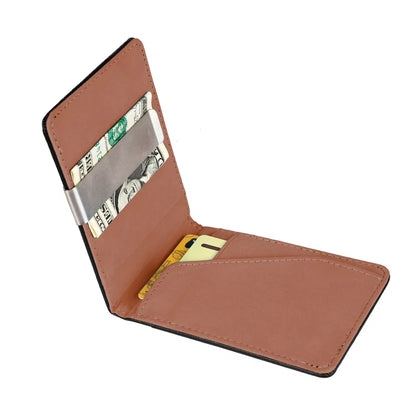 Unisex PU Leather Wallet RFID Blocking Slim Bifold Credit Card Holder With Money Clip - view 2