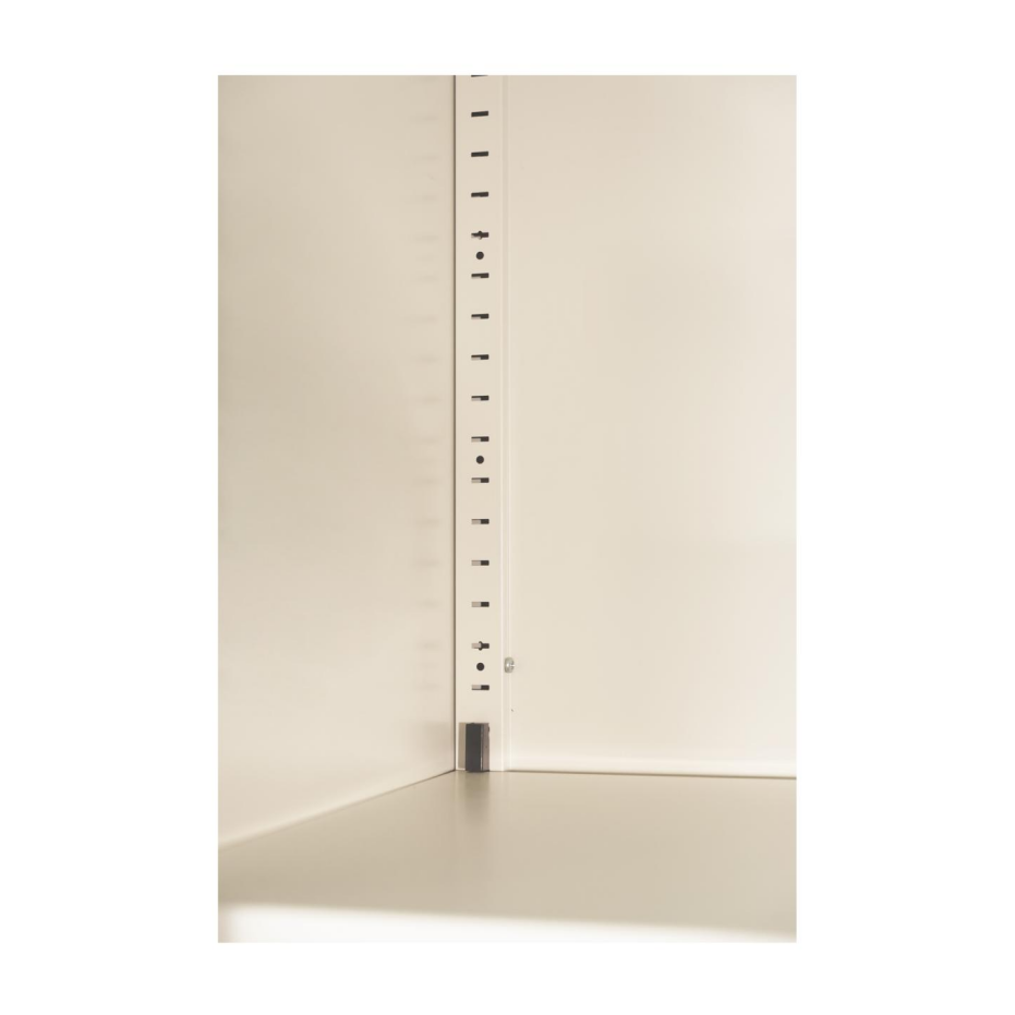 71'' 2 Shapely Door Cabinet With Lock, Metal Storage Cabinet With Doors And Adjustable Shelves, For Kitchen, Bedroom - view 5