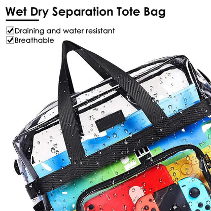 Clear Crossbody Bag Stadium Approved Clear Transparent Shoulder Bag See Through Zip Pouch Tote Bag Handbag With 11LBS - view 4