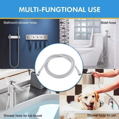 PVC Shower Hose 71 Inches Extra Long Smooth Handheld Shower Hose Flexible Anti-Kink Handheld Shower Head Hose