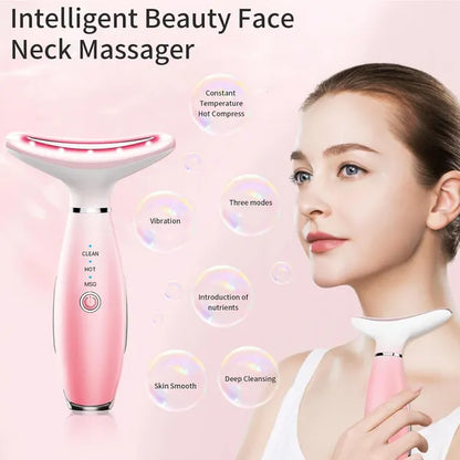 Neck Face Massager, Skin Care Face Massage Tool, 3-in-1 Facial Massager, Face Sculpting Tool With Thermals - view 3