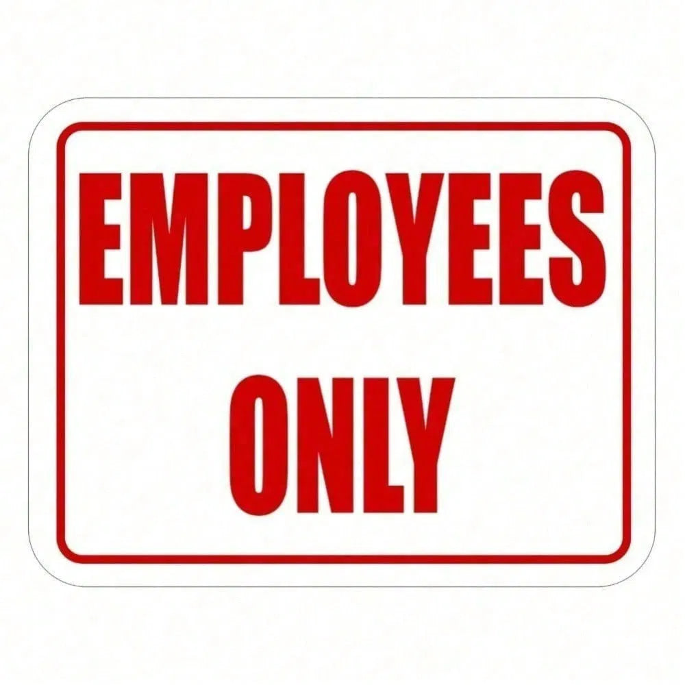 Employees Only Self Adhesive Metal Door Sign Office Business Warning Wall Decor - view 6
