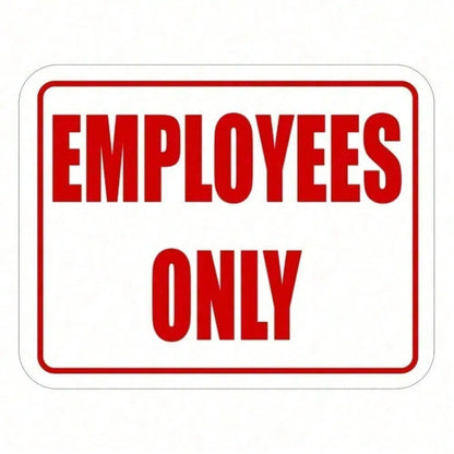 Employees Only Self Adhesive Metal Door Sign Office Business Warning Wall Decor - view 6
